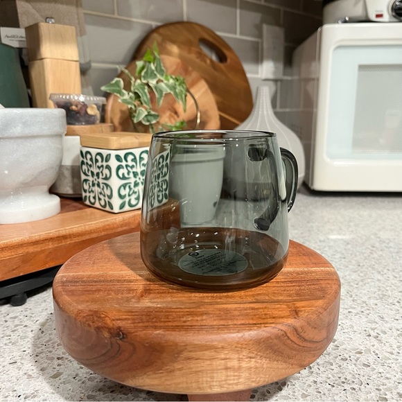 Hearth and Hand 15 0z Tinted Glass Mug- Smokey Gray - Picture 4 of 4